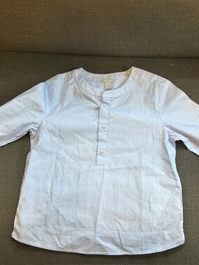 COS Pale Blue Kids Long-Sleeve Henley Top